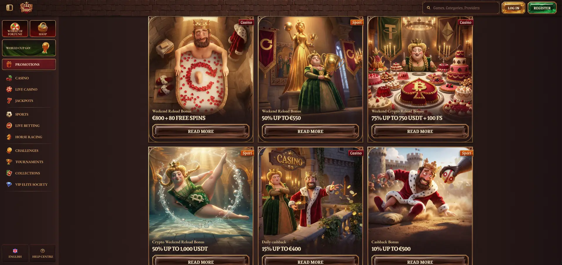 Crazy Tower Casino promotions and bonus offers Crazy Tower Casino promotions and bonus offers